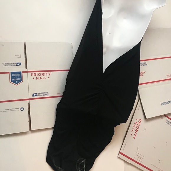 Cowl Neck Halter Backless Dress - Picture 10 of 16